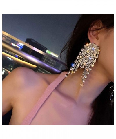 Fashion Women Earrings Long Chain Drop Dangle Earrings Jewelry (Silver) $8.24 Earrings