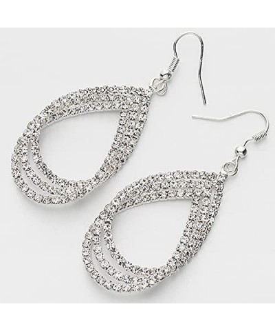 Sparkly Long Rhinestones Tassel Dangle Earrings Water Drop Statement Earrings Fashion Prom Jewelry CS $4.50 Earrings