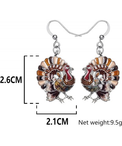 Cute Thanksgiving Turkey Chicken Earrings For Women kid Girl Festival Jewelry Gifts Squash $9.59 Earrings