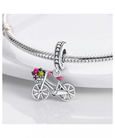 925 Sterling Silver Charms for Bracelets and Necklaces Beads Dangle Pendants Jewelry Gifts for Women Girls Bike $10.19 Bracelets