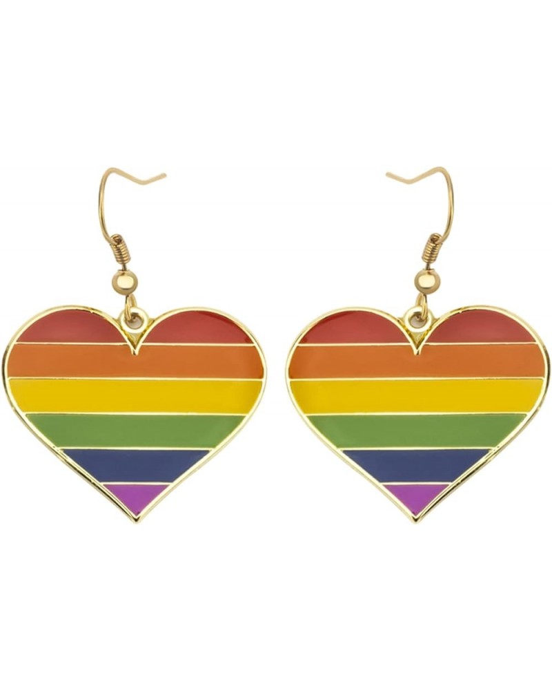 Progress Dangle Earrings Bisexual Rainbow Sun Set Lesbian Pansexual Nonbinary Asexual Gender Fluid Earring Gay and Lesbian LG...