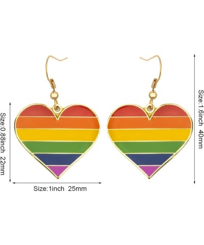 Progress Dangle Earrings Bisexual Rainbow Sun Set Lesbian Pansexual Nonbinary Asexual Gender Fluid Earring Gay and Lesbian LG...