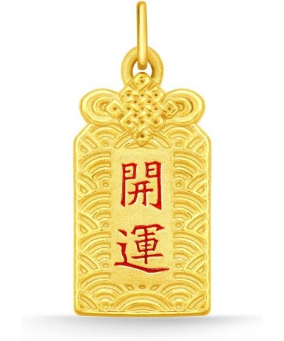 999 24K Pure Gold Be Lucky Omamori Pendant $90.75 Pendants