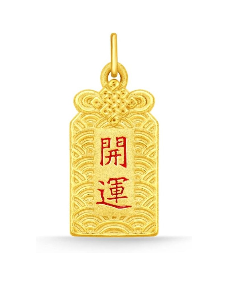 999 24K Pure Gold Be Lucky Omamori Pendant $90.75 Pendants