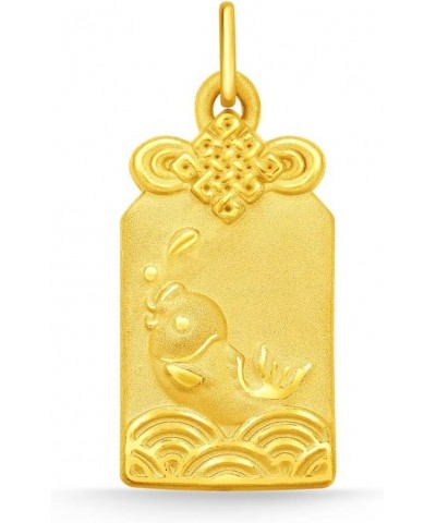 999 24K Pure Gold Be Lucky Omamori Pendant $90.75 Pendants