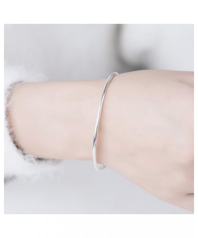 925 Sterling Silver Bangle Bracelet Stackable Bangles for Women/Girls | Bangle Bracelets for Women | 925 Sterling Silver Brac...