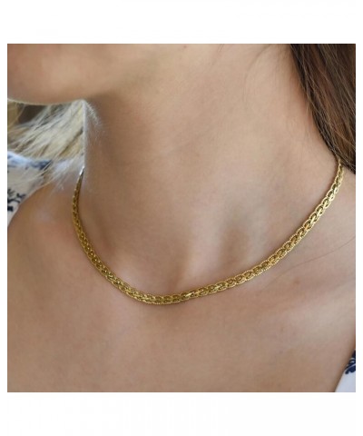 18K Gold Filled Vintage Choker Necklace Women Choker Necklace Waterproof Gold Gift for Women Necklace Jewelry Anti Tarnish Ge...