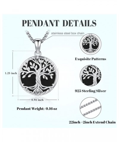 Tree of Life Necklace 925 Sterling Silver Celtic Knot Pendant Necklace Family Tree Pendant Celtic Jewelry Necklace Pendant fo...