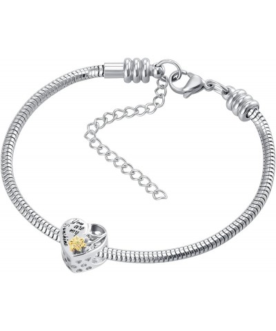 You are My Sunshine Sunflower Bead Charms for Pandora Charm Bracelets Girls Women Jewelry Heart $7.93 Bracelets