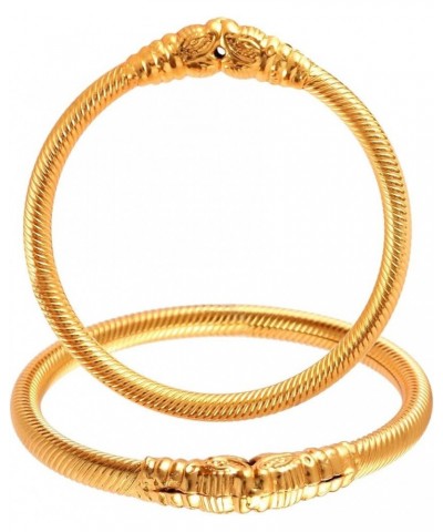 Bangles 2 Piece Shermoonh/Shermukhi Kada Gold Plated Daily Use Lion Design Jewelry for Women & Girls 2.8 $10.59 Bracelets