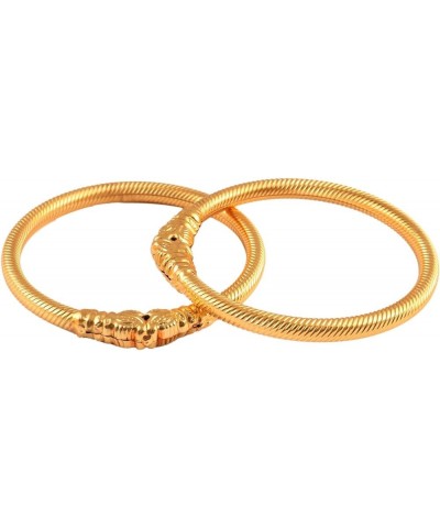 Bangles 2 Piece Shermoonh/Shermukhi Kada Gold Plated Daily Use Lion Design Jewelry for Women & Girls 2.8 $10.59 Bracelets