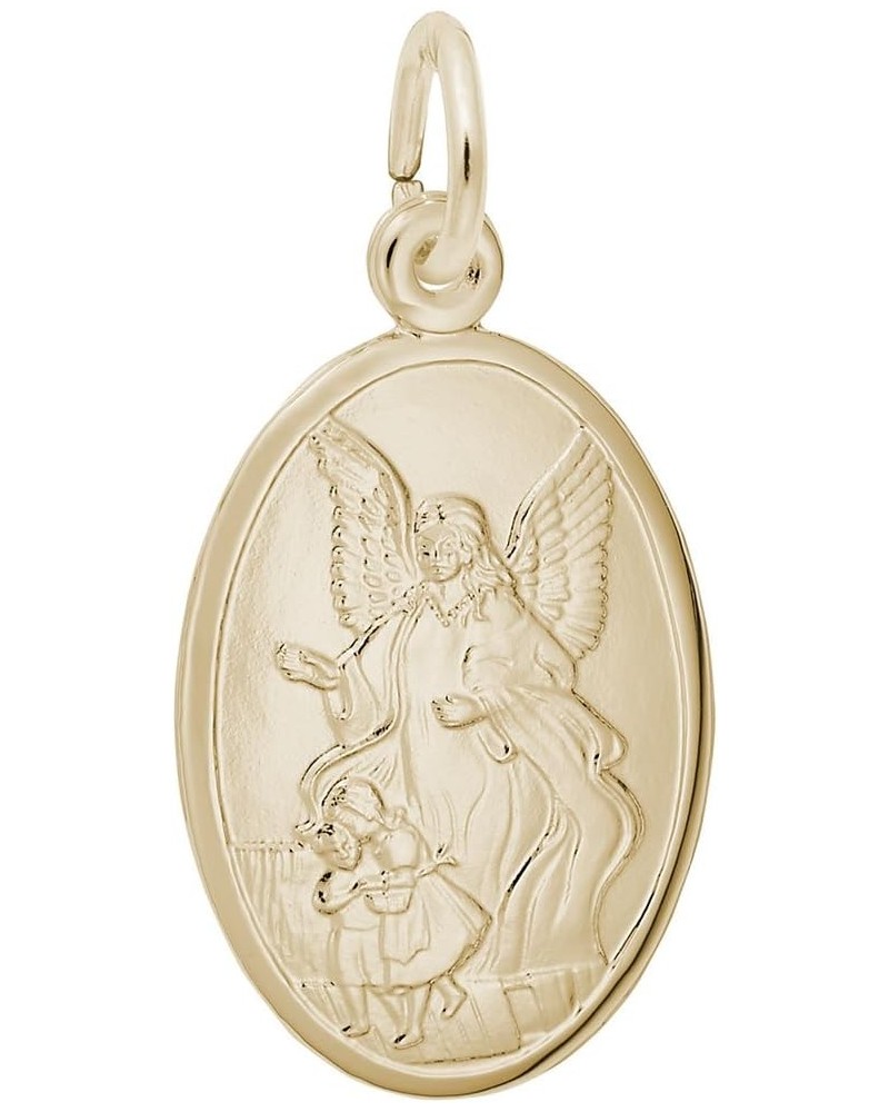 Guardian Angel Charm, Charms for Bracelets and Necklaces Yellow Gold $28.17 Bracelets