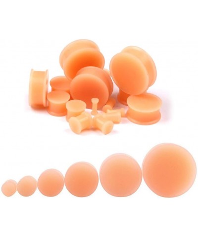 1-4 Pairs of Flesh Skin Colored Silicone Ear Plugs Hiding Hide Hider Retainer 3mm-30mm 4 Pairs (3, 4, 5, 6mm) $11.01 Body Jew...