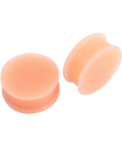 1-4 Pairs of Flesh Skin Colored Silicone Ear Plugs Hiding Hide Hider Retainer 3mm-30mm 4 Pairs (3, 4, 5, 6mm) $11.01 Body Jew...