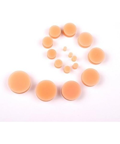 1-4 Pairs of Flesh Skin Colored Silicone Ear Plugs Hiding Hide Hider Retainer 3mm-30mm 4 Pairs (3, 4, 5, 6mm) $11.01 Body Jew...