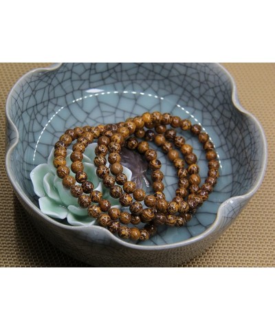 Natural Gemstone 6mm Round Beads Stretch Bracelet 7 Inch Tiger Skin Jasper $7.97 Bracelets