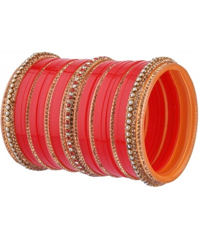 Indian Bridal Bangle Set Bollywood CZ Crystal Traditional Bridal Bangle Bracelet Jewelry Style 3 (Set of 62 Pcs) 2-6 $14.96 B...