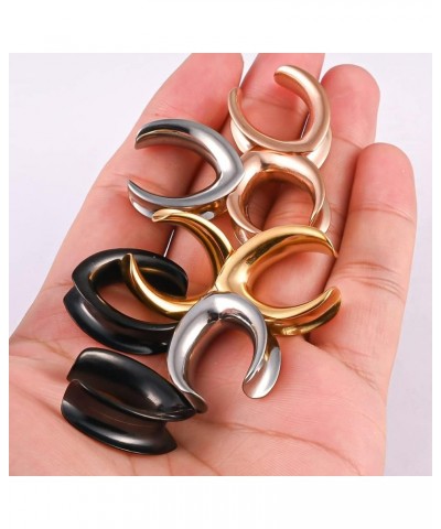 DIY Ear Tunnels Hanger Pendant Stainless Steel Plugs Gauges Stretcher 2g 0g Body Piercing Jewelry 06mm(2G) D-V shape $6.71 Bo...