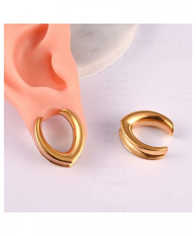 DIY Ear Tunnels Hanger Pendant Stainless Steel Plugs Gauges Stretcher 2g 0g Body Piercing Jewelry 06mm(2G) D-V shape $6.71 Bo...