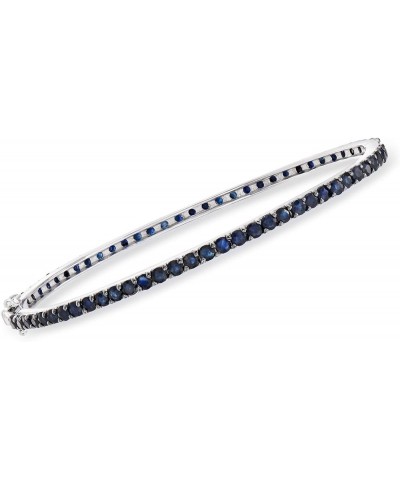 5.25 ct. t.w. Sapphire Eternity Bangle Bracelet in Sterling Silver 7.5 Inches $115.50 Bracelets