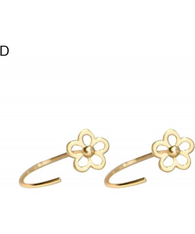 Earring Hoop Stud Drop & Dangle, Stud Earrings Butterfly Exquisite Jewelry Bright Luster Flower Earrings for Banquet G $4.53 ...