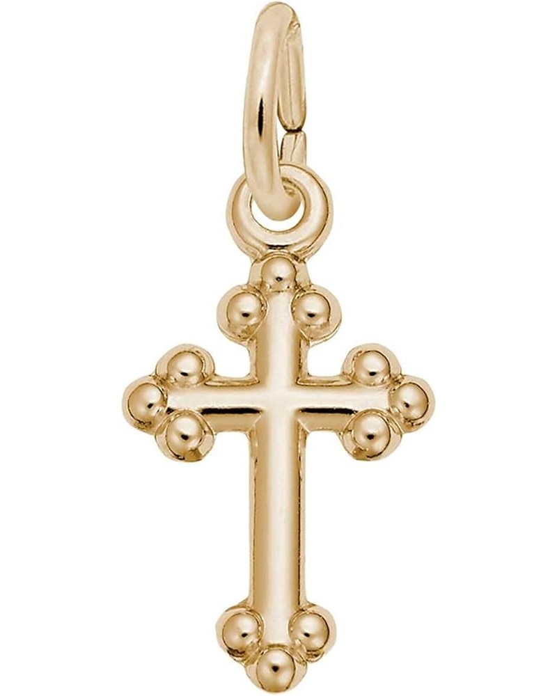 Cross Charm yellow-gold $11.00 Bracelets