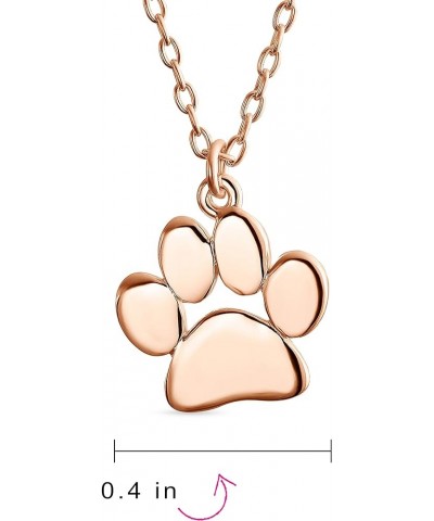 Personalized Initial Alphabet A-Z Dainty Dog Cat Pet Kitten Puppy Paw Print Pendant Necklace Animal Jewelry For Women Teen Po...