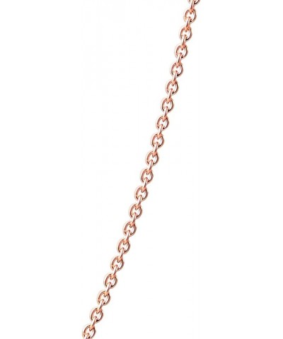 Classic Fine Thin 1-2.5 MM Strong Rolo Link Cable Chain Necklace for Women Men Yellow 14K Rose Yellow Gold Plated Overlay .92...