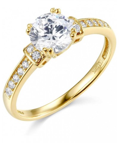 14k Yellow OR White Gold SOLID Wedding Engagement Ring Yellow Gold $81.70 Rings