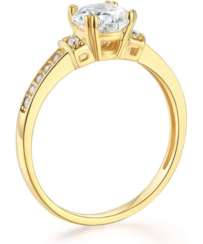 14k Yellow OR White Gold SOLID Wedding Engagement Ring Yellow Gold $81.70 Rings