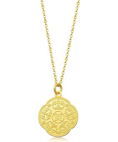 Chinese Gifting Collection 999.9 24K Solid Gold Price-by-Weight Gold Plum blossom-shaped 12 Chinese Zodiac Pendent for Women ...