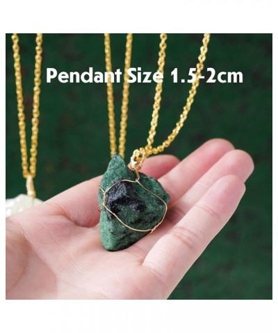 1pcs Natural Crystal Raw Stone pendant Handmade Wrapped Healing Crystal Gemstone Necklace for Woman Men Gift Sodalite $6.62 N...