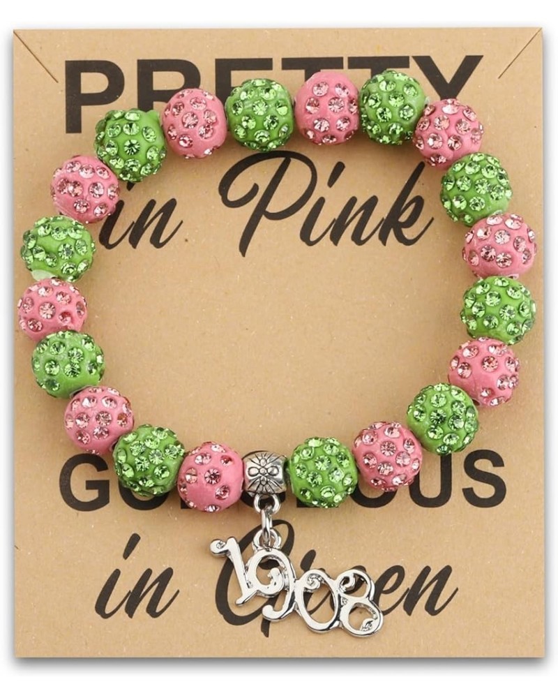 Sorority Gift Pearl Bracelet Pretty Girl Jewelry Gifts Paraphernalia Charm Pearl Charm for Women 1908 $11.40 Bracelets