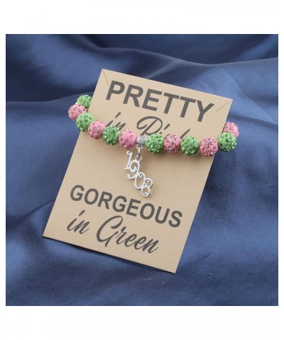 Sorority Gift Pearl Bracelet Pretty Girl Jewelry Gifts Paraphernalia Charm Pearl Charm for Women 1908 $11.40 Bracelets