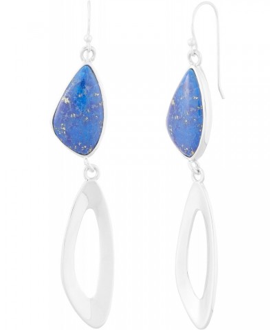 'Night Skies' Sterling Silver Lapis Drop Earrings $54.00 Earrings