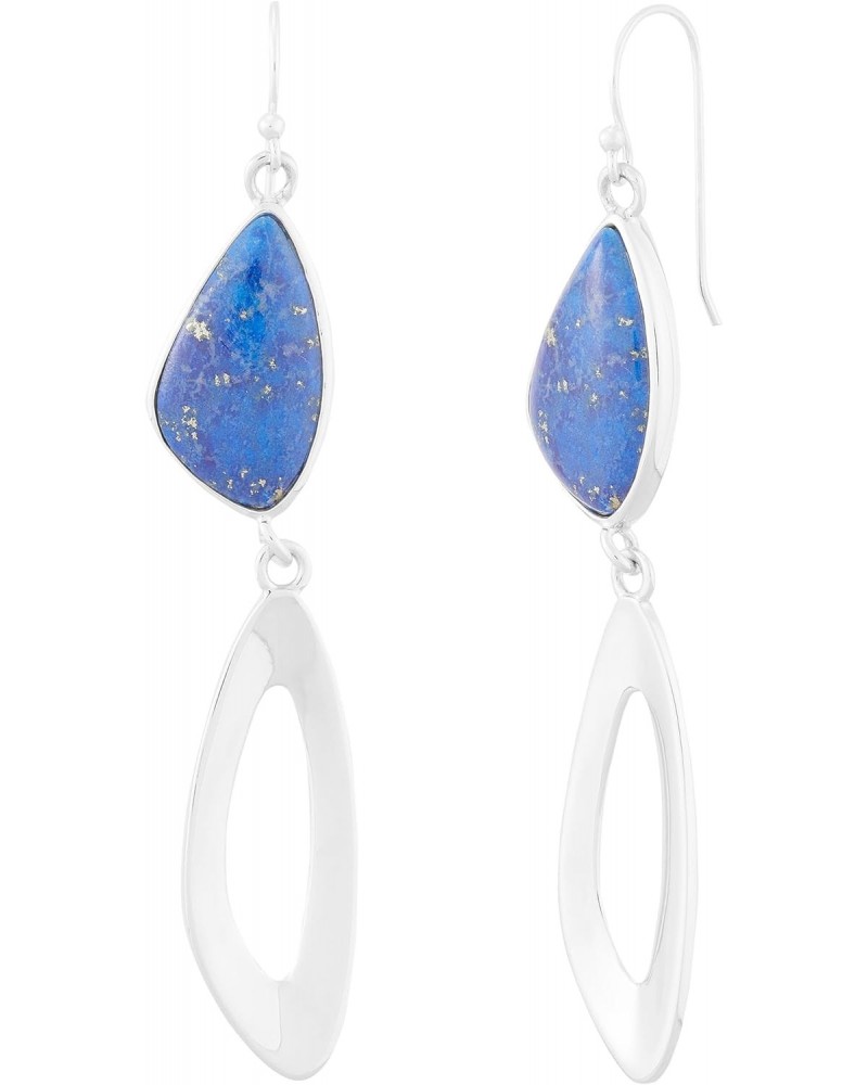 'Night Skies' Sterling Silver Lapis Drop Earrings $54.00 Earrings