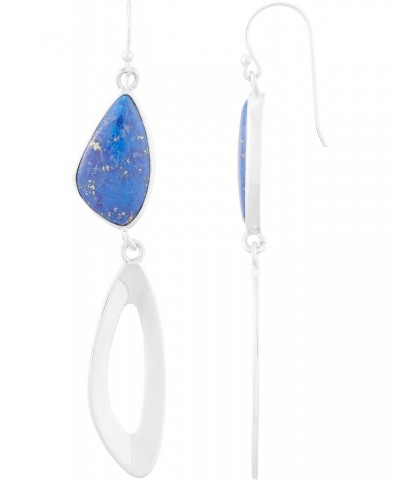 'Night Skies' Sterling Silver Lapis Drop Earrings $54.00 Earrings