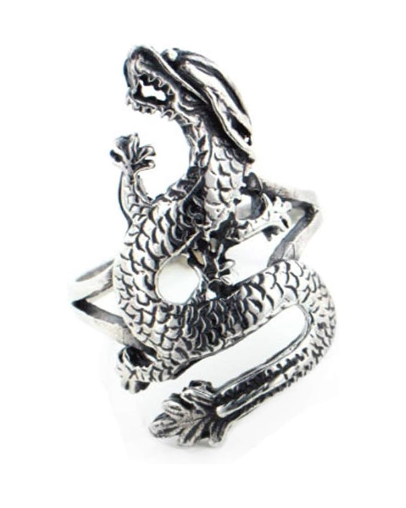 Tall Sterling Silver Large Bikers Dragon Ring(Sizes 7,8,9,10,11,12,13) $24.51 Rings