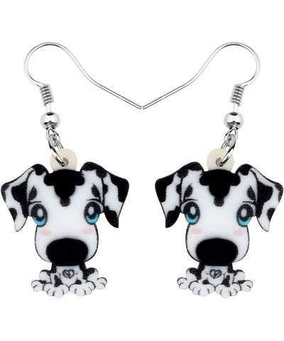 Acrylic Novelty Spot Dalmatian Dog Earrings Lovely Pets Drop Dangle Jewelry for Women Teens Girls Birthday Gifts Black $7.41 ...