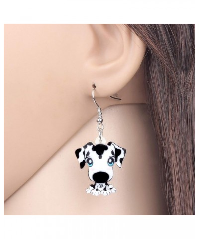 Acrylic Novelty Spot Dalmatian Dog Earrings Lovely Pets Drop Dangle Jewelry for Women Teens Girls Birthday Gifts Black $7.41 ...