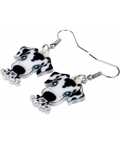 Acrylic Novelty Spot Dalmatian Dog Earrings Lovely Pets Drop Dangle Jewelry for Women Teens Girls Birthday Gifts Black $7.41 ...