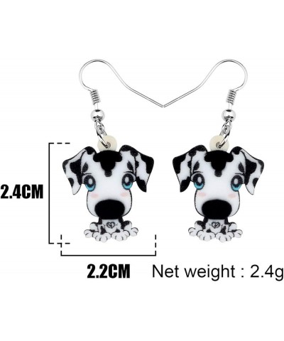 Acrylic Novelty Spot Dalmatian Dog Earrings Lovely Pets Drop Dangle Jewelry for Women Teens Girls Birthday Gifts Black $7.41 ...