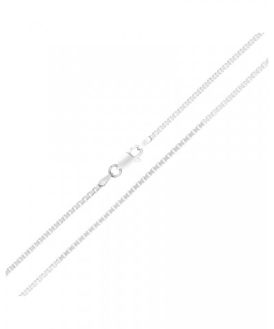 .925 Sterling Silver 0.7mm, 0.9mm, 1.1mm, 1.3mm, 1.5mm or 1.7mm Box Chain Necklace, Made In Italy 20.0 Inches 1.7mm $14.40 Ne...