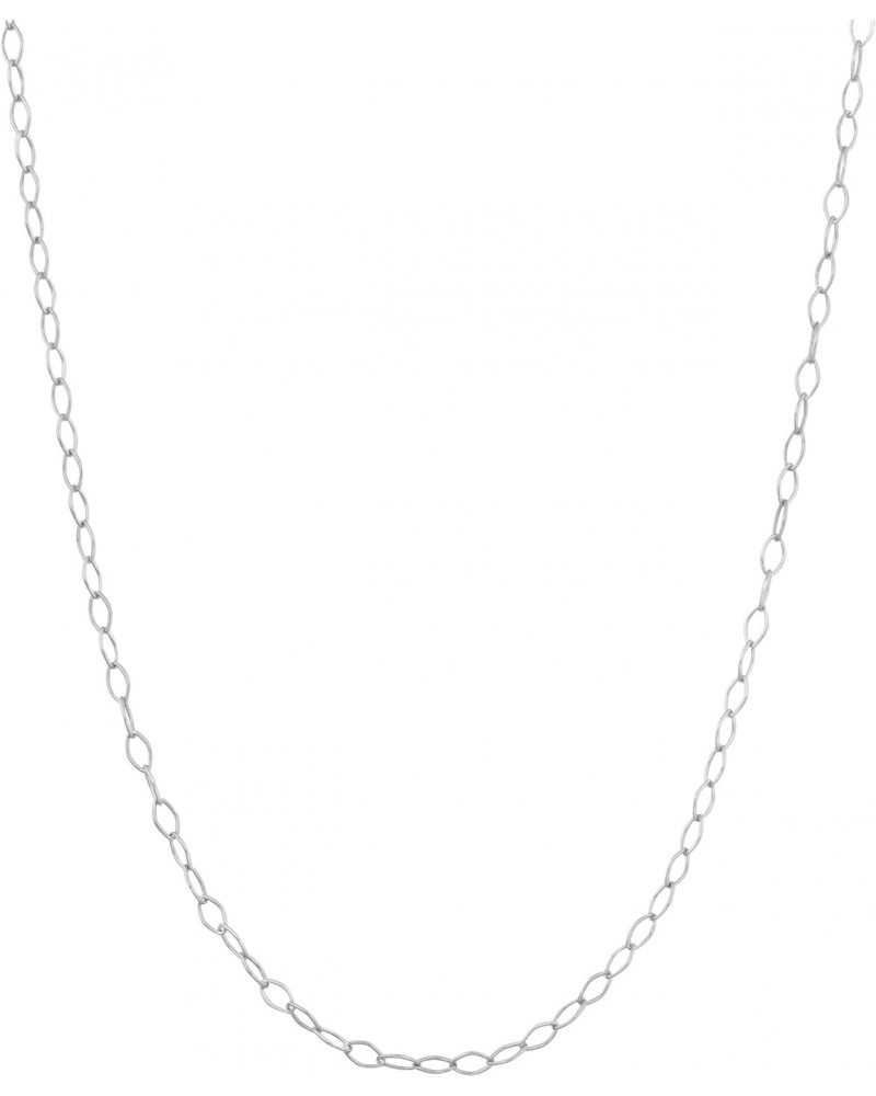 Sterling Silver 1.5 mm Open Link Chain Necklace (14, 16, 18, 20, 22, 24 or 30 inch) $7.69 Necklaces