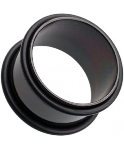 Colorline No Flare Ear Gauge Tunnel Plug 0 GA (8mm), Black $11.01 Body Jewelry