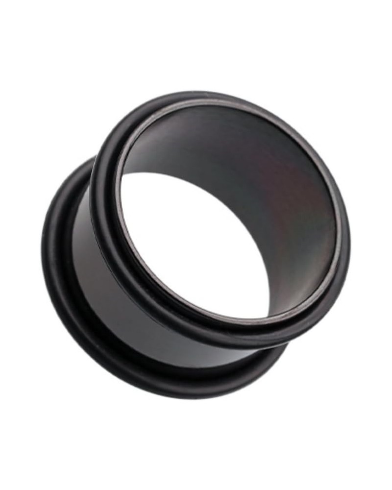 Colorline No Flare Ear Gauge Tunnel Plug 0 GA (8mm), Black $11.01 Body Jewelry