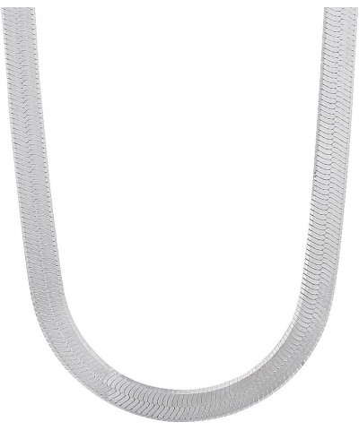 3mm-14mm Solid .925 Sterling Silver Flat Herringbone Chain Necklace or Bracelet 18.0 Inches 4.5mm Necklace $47.70 Necklaces