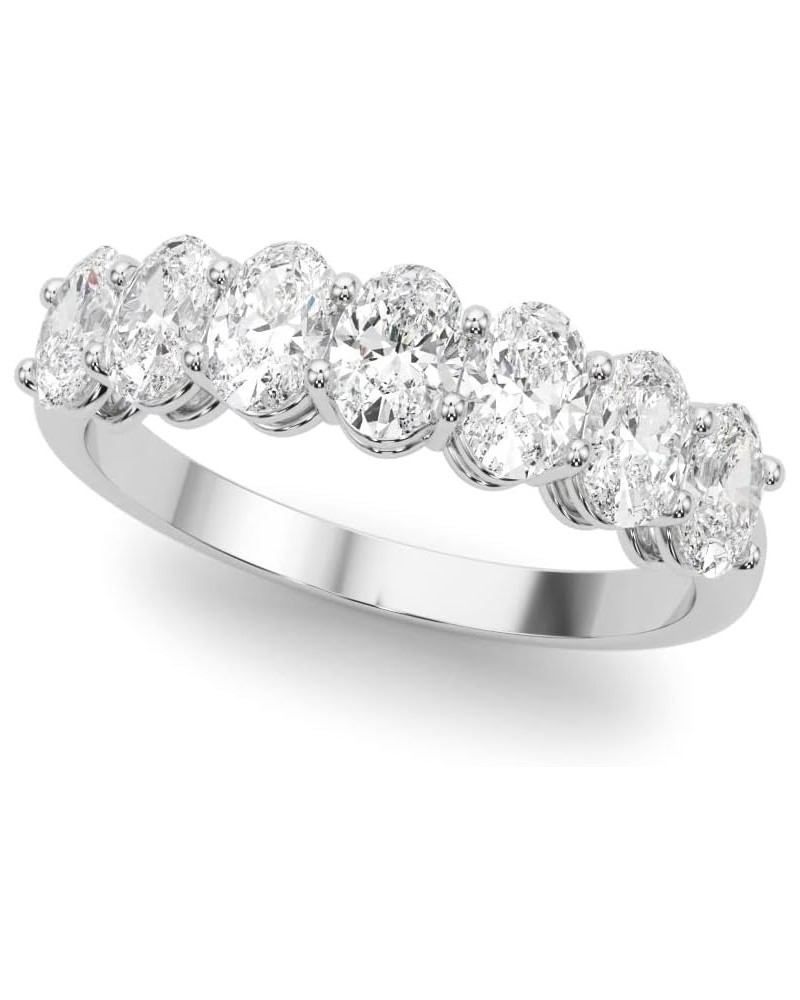 1 Carat & 2 Carat Oval Lab Grown 14K Diamond Seven Stone Anniversary Band for Women (F-G/VS-SI) 6 2 Carat White Gold $391.14 ...