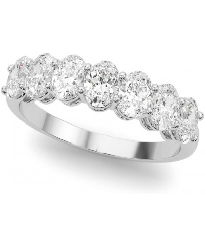 1 Carat & 2 Carat Oval Lab Grown 14K Diamond Seven Stone Anniversary Band for Women (F-G/VS-SI) 6 2 Carat White Gold $391.14 ...