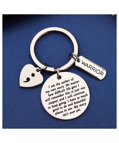 Semicolon Keychain My Story Isn't Over Yet Mental Health Awareness Inspirational Jewelry Suicide Prevention Awareness Encoura...